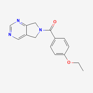 molecular formula C15H15N3O2 B2703514 (4-ethoxyphenyl)(5H-pyrrolo[3,4-d]pyrimidin-6(7H)-yl)methanone CAS No. 1448131-12-1