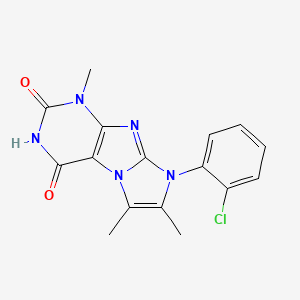 6-(2-Chlorophenyl)-4,7,8-trimethylpurino[7,8-a]imidazole-1,3-dione