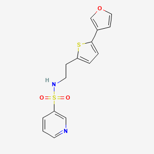 N-(2-(5-(furan-3-yl)thiophen-2-yl)ethyl)pyridine-3-sulfonamide