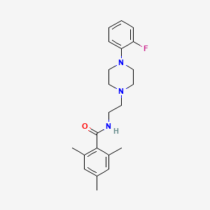 N-(2-(4-(2-fluorophenyl)piperazin-1-yl)ethyl)-2,4,6-trimethylbenzamide