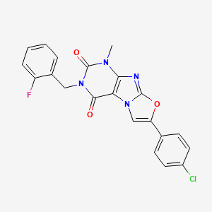 7-(4-chlorophenyl)-3-(2-fluorobenzyl)-1-methyloxazolo[2,3-f]purine-2,4(1H,3H)-dione