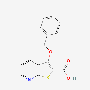 molecular formula C15H11NO3S B2703558 3-(Benzyloxy)thieno[2,3-b]pyridine-2-carboxylic acid CAS No. 152524-93-1