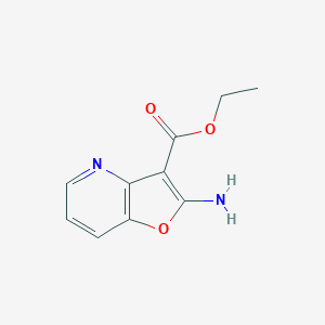 molecular formula C10H10N2O3 B2703605 Ethyl 2-aminofuro[3,2-b]pyridine-3-carboxylate CAS No. 69539-64-6