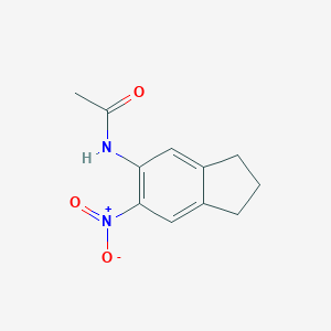 molecular formula C11H12N2O3 B270362 5-Acetamido-6-nitroindan 