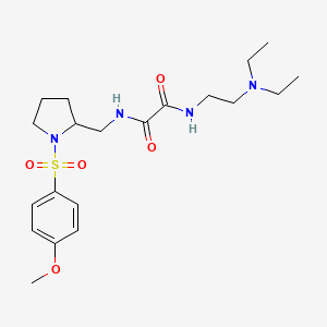 N1-(2-(diethylamino)ethyl)-N2-((1-((4-methoxyphenyl)sulfonyl)pyrrolidin-2-yl)methyl)oxalamide