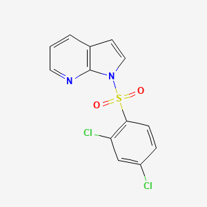 molecular formula C13H8Cl2N2O2S B2703623 1-[(2,4-dichlorophenyl)sulfonyl]-1H-pyrrolo[2,3-b]pyridine CAS No. 477872-33-6