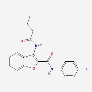 3-butyramido-N-(4-fluorophenyl)benzofuran-2-carboxamide