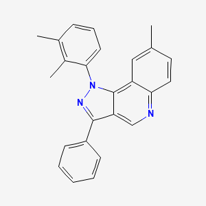molecular formula C25H21N3 B2703630 1-(2,3-dimethylphenyl)-8-methyl-3-phenyl-1H-pyrazolo[4,3-c]quinoline CAS No. 901267-39-8