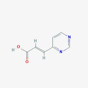 molecular formula C7H6N2O2 B2703645 4-Pyrimidineacrylic acid CAS No. 857200-95-4