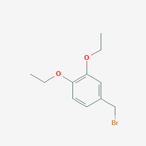 molecular formula C11H15BrO2 B2703663 4-(Bromomethyl)-1,2-diethoxybenzene CAS No. 79440-31-6