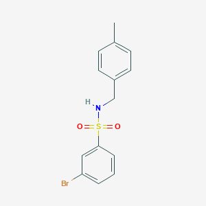 molecular formula C14H14BrNO2S B270368 3-bromo-N-(4-methylbenzyl)benzenesulfonamide 