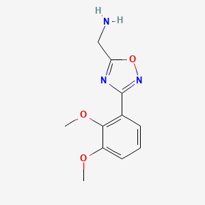 1-[3-(2,3-Dimethoxyphenyl)-1,2,4-oxadiazol-5-yl]methanamine