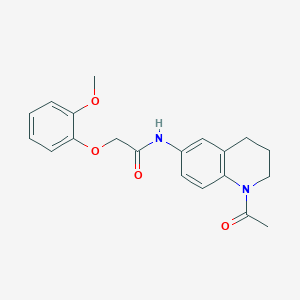 N-(1-acetyl-3,4-dihydro-2H-quinolin-6-yl)-2-(2-methoxyphenoxy)acetamide