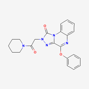2-(2-oxo-2-piperidin-1-ylethyl)-4-phenoxy[1,2,4]triazolo[4,3-a]quinoxalin-1(2H)-one