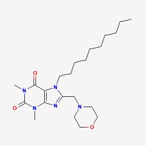 7-Decyl-1,3-dimethyl-8-(morpholin-4-ylmethyl)purine-2,6-dione