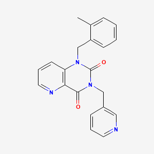 molecular formula C21H18N4O2 B2703718 1-(2-甲基苯基)-3-(吡啶-3-基甲基)吡啶并[3,2-d]嘧啶-2,4(1H,3H)-二酮 CAS No. 941902-06-3