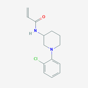 molecular formula C14H17ClN2O B2703720 N-[1-(2-Chlorophenyl)piperidin-3-yl]prop-2-enamide CAS No. 2179444-50-7