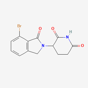 molecular formula C13H11BrN2O3 B2703726 3-(7-溴-1-氧代异喹啉-2-基)哌啶-2,6-二酮 CAS No. 2229976-08-1