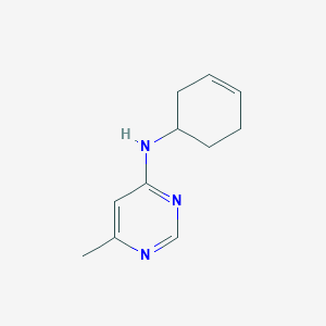 molecular formula C11H15N3 B2703727 N-(cyclohex-3-en-1-yl)-6-methylpyrimidin-4-amine CAS No. 1492150-59-0