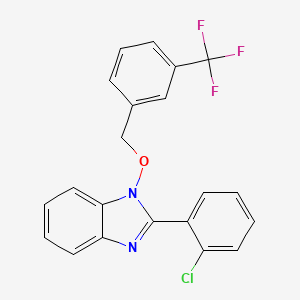 2-(2-chlorophenyl)-1-{[3-(trifluoromethyl)benzyl]oxy}-1H-1,3-benzimidazole