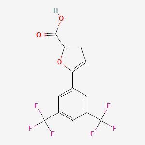 molecular formula C13H6F6O3 B2703739 5-[3,5-双(三氟甲基)苯基]呋喃-2-甲酸 CAS No. 638159-97-4