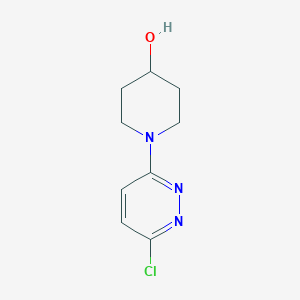 molecular formula C9H12ClN3O B2703745 1-(6-Chloropyridazin-3-yl)piperidin-4-ol CAS No. 89937-26-8