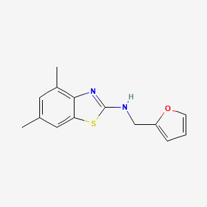 N-(furan-2-ylmethyl)-4,6-dimethylbenzo[d]thiazol-2-amine