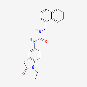 1-(1-Ethyl-2-oxoindolin-5-yl)-3-(naphthalen-1-ylmethyl)urea