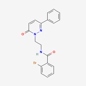molecular formula C19H16BrN3O2 B2703767 2-溴-N-(2-(6-酮-3-苯基吡啶-1(6H)-基)乙基)苯甲酰胺 CAS No. 921872-79-9
