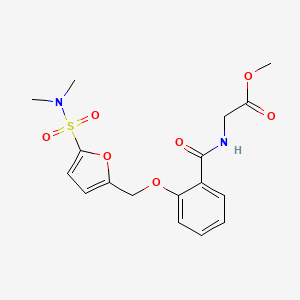 methyl 2-(2-((5-(N,N-dimethylsulfamoyl)furan-2-yl)methoxy)benzamido)acetate