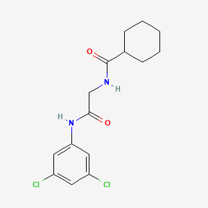 molecular formula C15H18Cl2N2O2 B2703782 N-(3,5-dichlorophenyl)-2-(cyclohexylcarbonylamino)acetamide CAS No. 433319-95-0