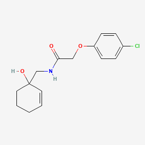 molecular formula C15H18ClNO3 B2703783 2-(4-氯苯氧基)-N-[(1-羟基环己-2-烯-1-基)甲基]乙酰胺 CAS No. 2097904-04-4
