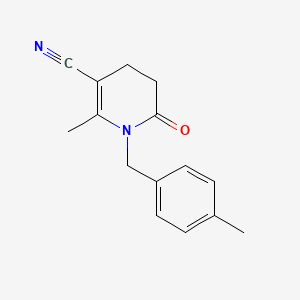 2-Methyl-1-(4-methylbenzyl)-6-oxo-1,4,5,6-tetrahydro-3-pyridinecarbonitrile