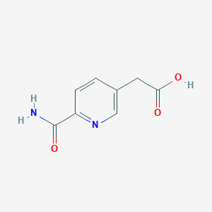 2-(6-Carbamoylpyridin-3-yl)acetic acid