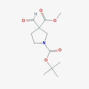 1-Tert-butyl 3-methyl 3-formylpyrrolidine-1,3-dicarboxylate