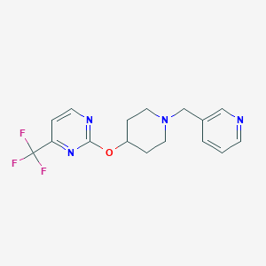 2-[1-(Pyridin-3-ylmethyl)piperidin-4-yl]oxy-4-(trifluoromethyl)pyrimidine