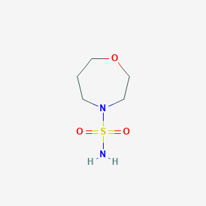 molecular formula C5H12N2O3S B2703818 1,4-Oxazepane-4-sulfonamide CAS No. 1251292-93-9