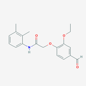 molecular formula C19H21NO4 B2703819 N-(2,3-二甲基苯基)-2-(2-乙氧基-4-甲酰基苯氧基)乙酰胺 CAS No. 552842-84-9