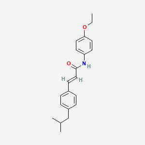 molecular formula C21H25NO2 B2703825 N-(4-Ethoxyphenyl)-3-(4-(2-methylpropyl)phenyl)prop-2-enamide CAS No. 329777-63-1