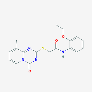 N-(2-ethoxyphenyl)-2-(9-methyl-4-oxopyrido[1,2-a][1,3,5]triazin-2-yl)sulfanylacetamide
