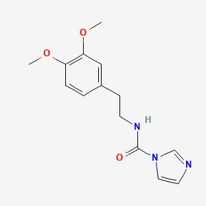 molecular formula C14H17N3O3 B2703861 N-[2-(3,4-二甲氧基苯基)乙基]-1H-咪唑-1-羧酰胺 CAS No. 950037-29-3