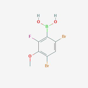 4,6-Dibromo-2-fluoro-3-methoxyphenylboronic acid