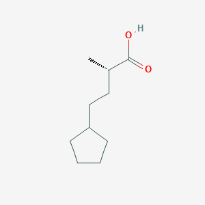 (2S)-4-Cyclopentyl-2-methylbutanoic acid