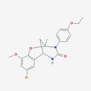 8-bromo-3-(4-ethoxyphenyl)-10-methoxy-2-methyl-5,6-dihydro-2H-2,6-methanobenzo[g][1,3,5]oxadiazocin-4(3H)-one
