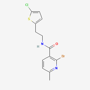 2-bromo-N-[2-(5-chlorothiophen-2-yl)ethyl]-6-methylpyridine-3-carboxamide