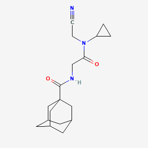 molecular formula C18H25N3O2 B2703904 2-[(adamantan-1-yl)formamido]-N-(cyanomethyl)-N-cyclopropylacetamide CAS No. 1223516-55-9