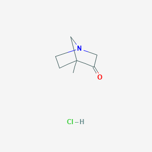 4-Methyl-1-azabicyclo[2.2.1]heptan-3-one hydrochloride