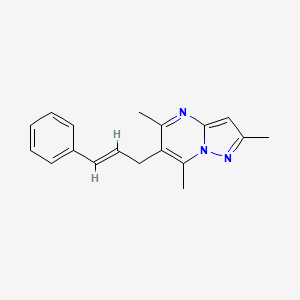 2,5,7-trimethyl-6-[(E)-3-phenyl-2-propenyl]pyrazolo[1,5-a]pyrimidine