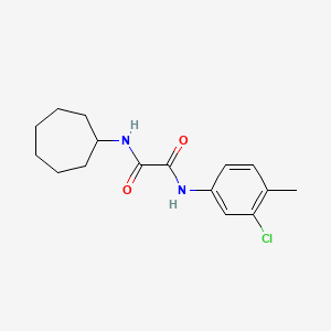 molecular formula C16H21ClN2O2 B2703919 N1-(3-chloro-4-methylphenyl)-N2-cycloheptyloxalamide CAS No. 941894-71-9