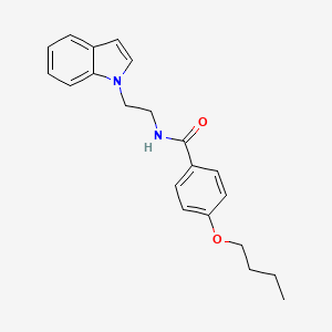 N-(2-(1H-indol-1-yl)ethyl)-4-butoxybenzamide